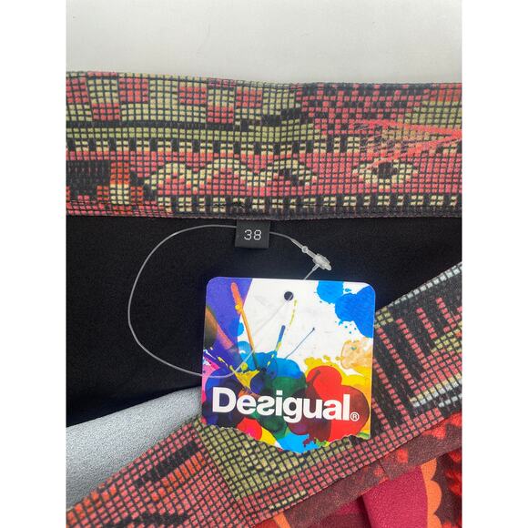 Desigual Yeila Tube Skirt With Pattern Overlayer Style 61F27D3 NEW size 38 US 4 - Picture 7 of 10